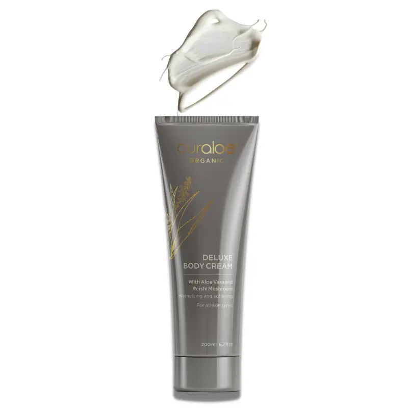 Organic Deluxe Body Cream - 67% Aloe Vera and Reishi Mushroom