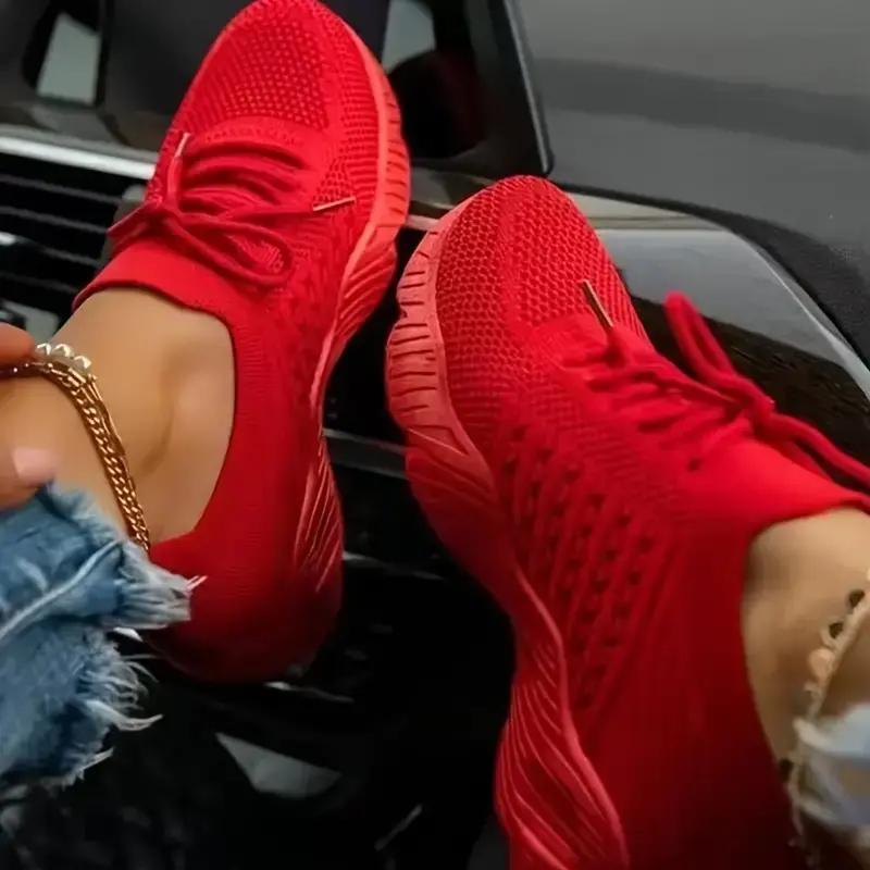 Orthopädische Damen Mesh-Sneaker | Atmungsaktiv & leicht | Gedämpfte Sohle | Bequemer Halt für Alltag & langes Gehen