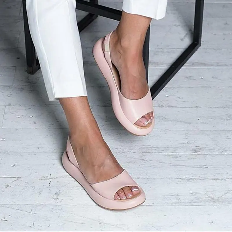 Orthopädische Damen Sandalen mit Fußbett | verstellbarer Riemen & stoßdämpfende Sohle | rutschfest, leicht & bequem
