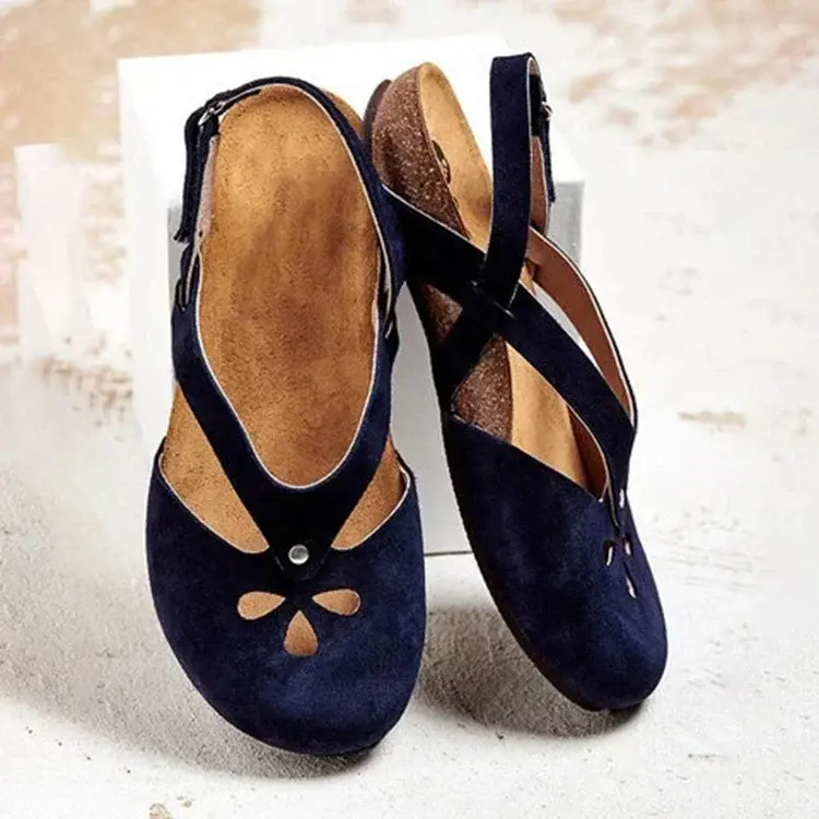 Orthopädische Sommer-Sandalen für Damen | Atmungsaktiv & leicht für lange Tage | Komfort-Fußbett für entspanntes Gehen | Größen 34–48