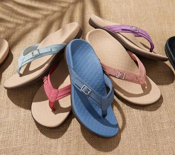 Orthopädische Sommersandalen mit Fußgewölbe-Stütze | rutschfeste Sohle & Fersenkomfort | leicht für Alltag & Urlaub
