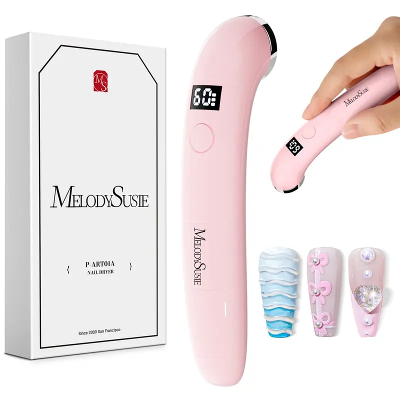 P-ART01A Rechargeable LED/UV Nail Lamp Pink