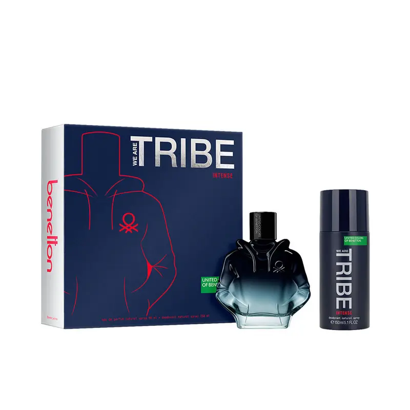 Parfumset voor Heren Benetton WE ARE TRIBE INTENSE MEN 2 Onderdelen