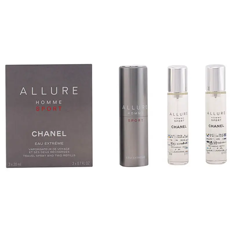 Parfumset voor Heren Chanel Allure Homme Sport Eau Extrême 3 Onderdelen