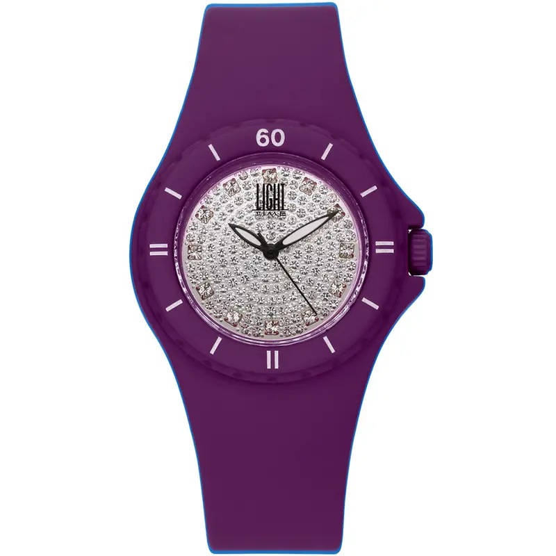 Polshorloge Dames Light Time SILICON STRASS Ø 36 mm