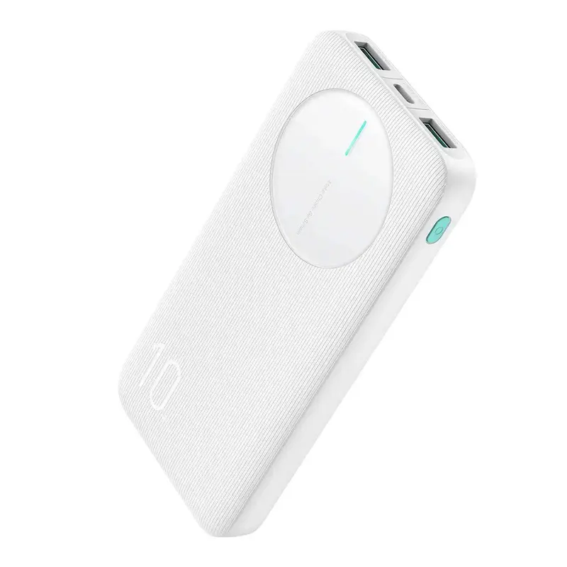 Powerbank 10.000 mAh | 12 W Ladegerät mit 2 USB-A, USB-C und LED-Anzeige