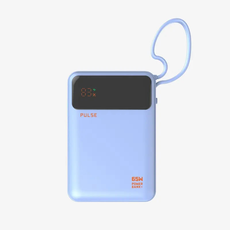 Powerbank 20.000 mAh | 65W Power Delivery mit integriertem USB-C-Kabel für Laptop, Tablet & Smartphone