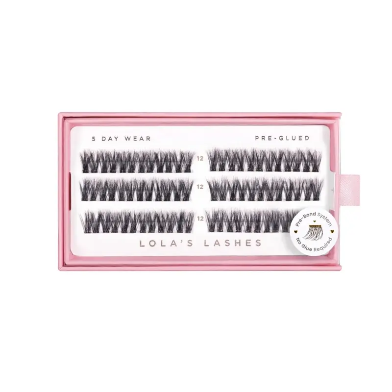 Pre-glued Lashes Feathered Volume 12mm