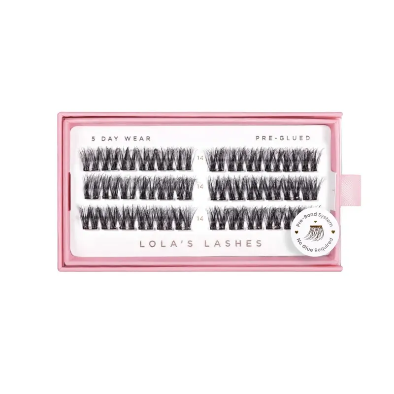 Pre-glued Lashes Feathered Volume 14mm
