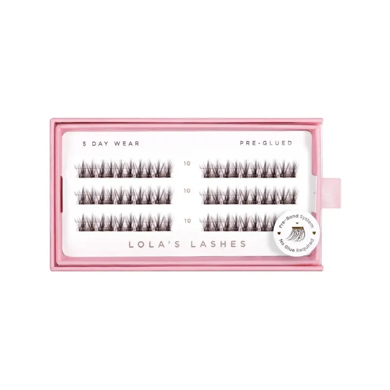 Pre-glued Lashes Soft Definition Brown 10mm