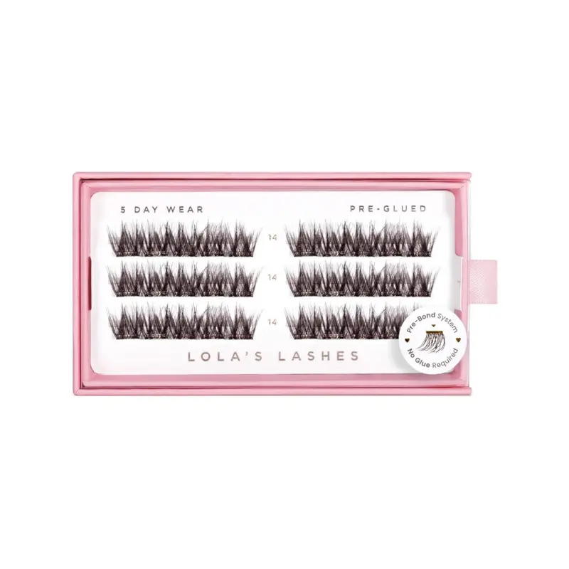 Pre-glued Lashes Soft Definition Brown 14mm