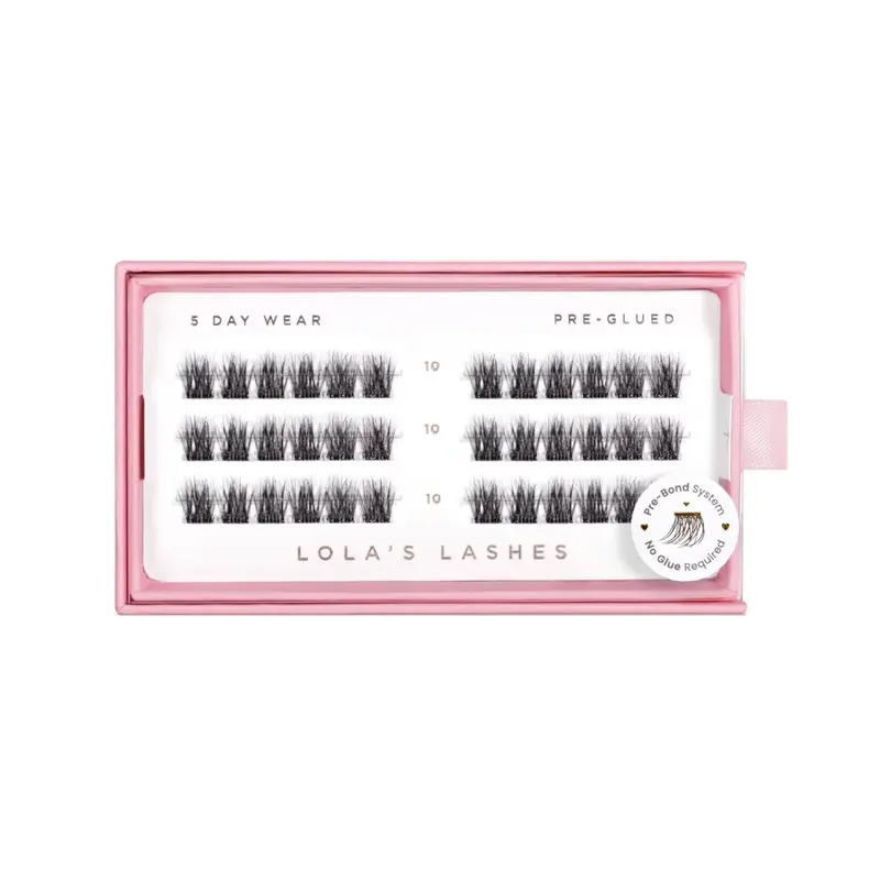 Pre-glued Lashes Soft Wisp 10mm