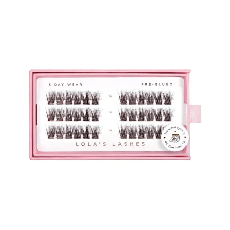 Pre-glued Lashes Soft Wisp Brown 14mm