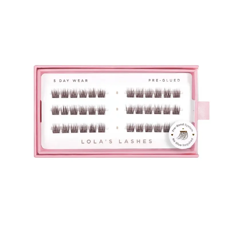 Pre-glued Lashes Soft Wisp Brown 8mm