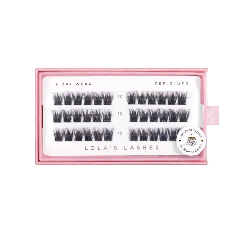 Pre-glued Lashes Wispy Volume 12mm