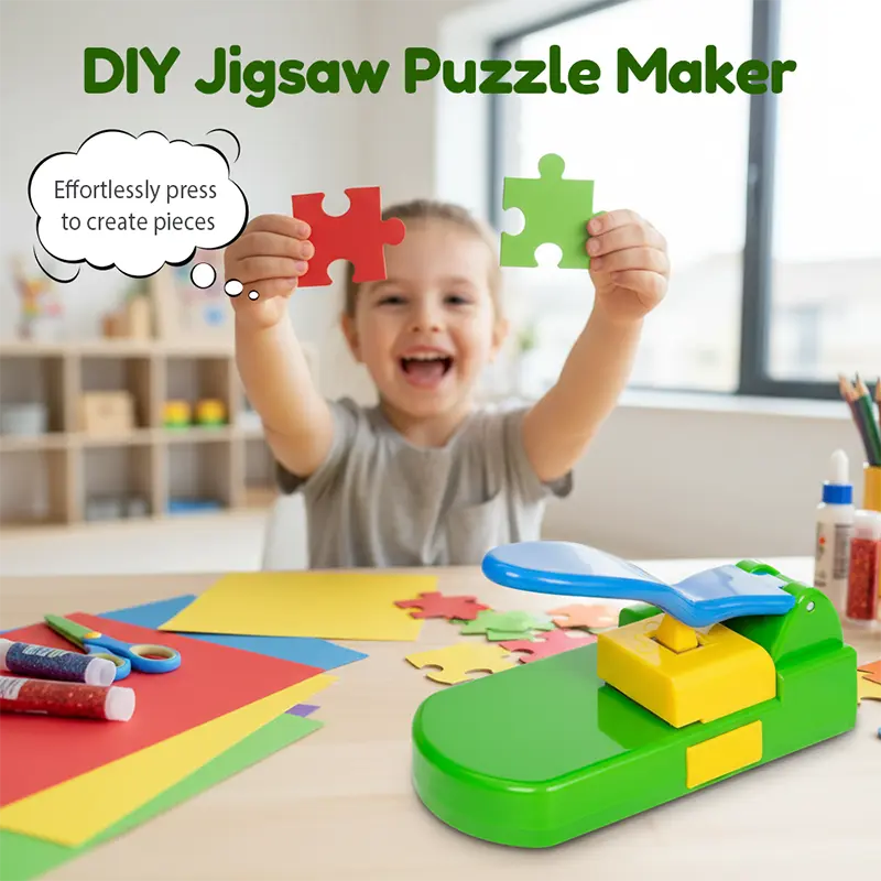 Puzzle Maker DIY Maschine mit Auffangschublade | Schneidet Fotos & Zeichnungen in Puzzleteile | Präzisionsklinge | Kreatives Bastelwerkzeug