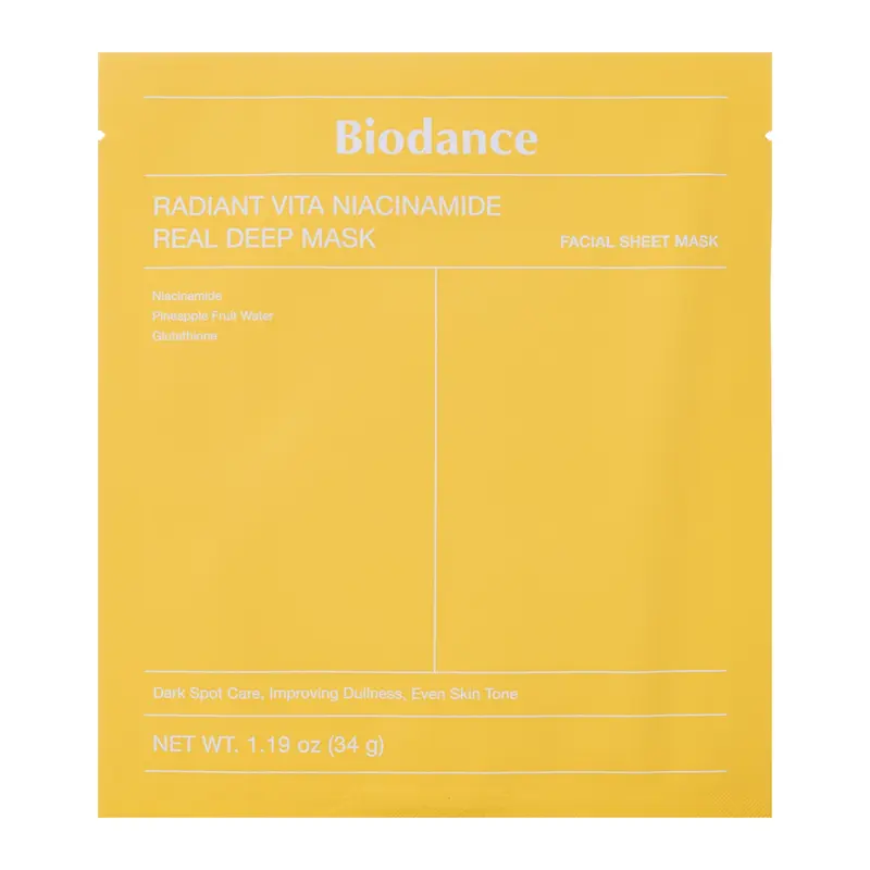Radiant Vita Niacinamide Real Deep Mask - Illuminating Face Mask | 34g