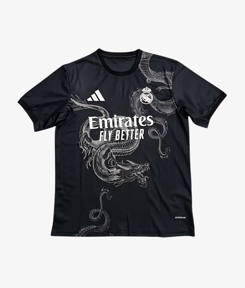 Real Madrid Trikot 2023/24 Y-3 Collab schwarz | atmungsaktiv & leicht | reguläre Passform, Kurzarm | Alltag & Stadion