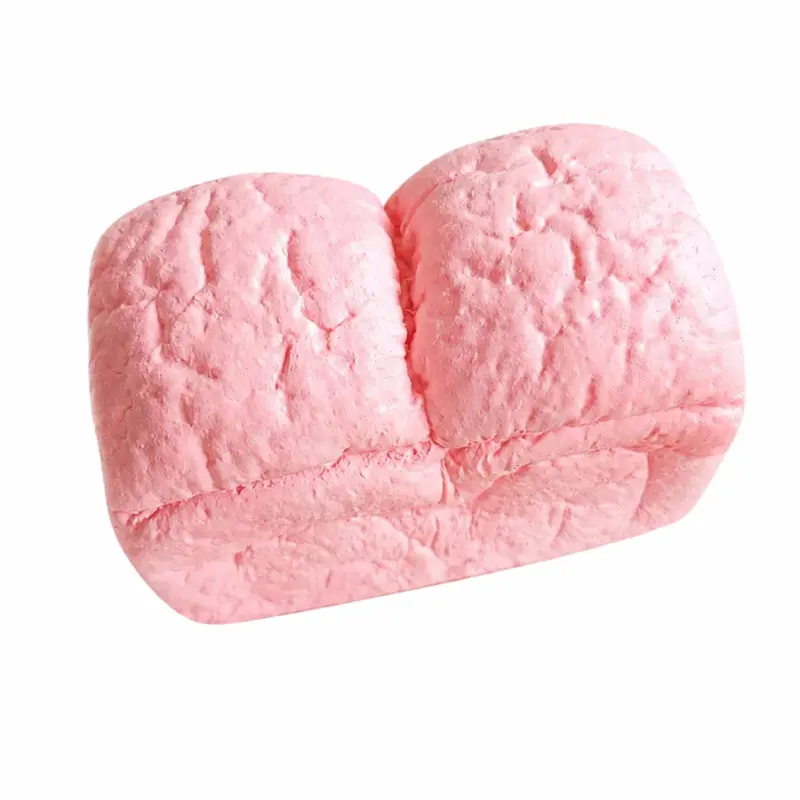 Realistic Slow Rise Bread Squishy Pink