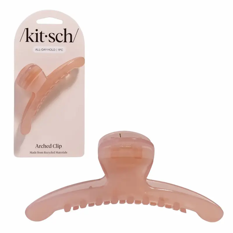 Recycled Plastic Large Arched Clip Soft Pink