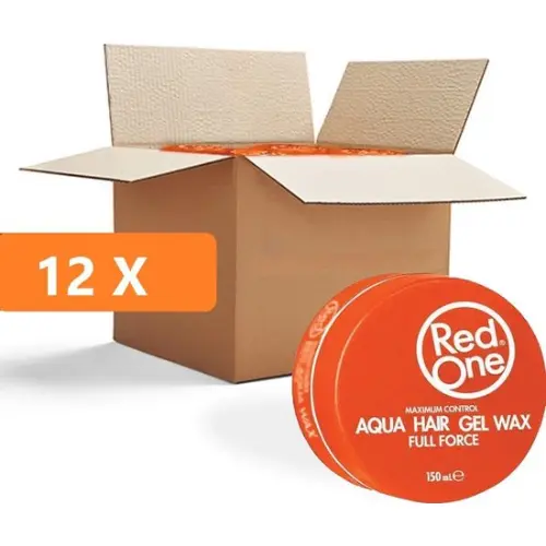 Red one Orange Hair Wax Oranje Aqua - voordeelverpakking 12 stuks