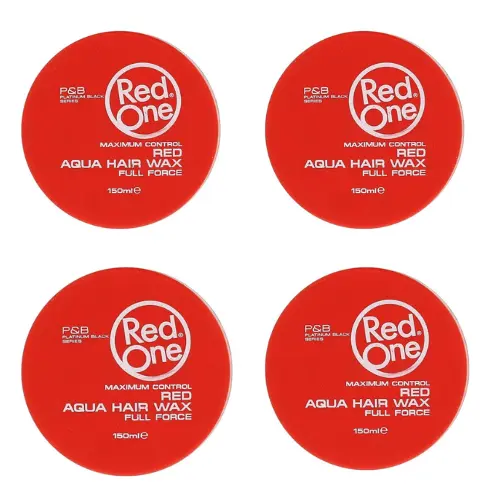 Red One Red Aqua Hair Wax -4 x 150 ml