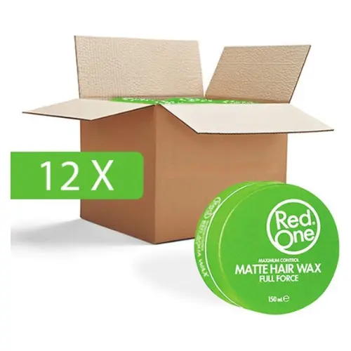 Red One Wax Matte Hair Wax - voordeelverpakking 12 stuks