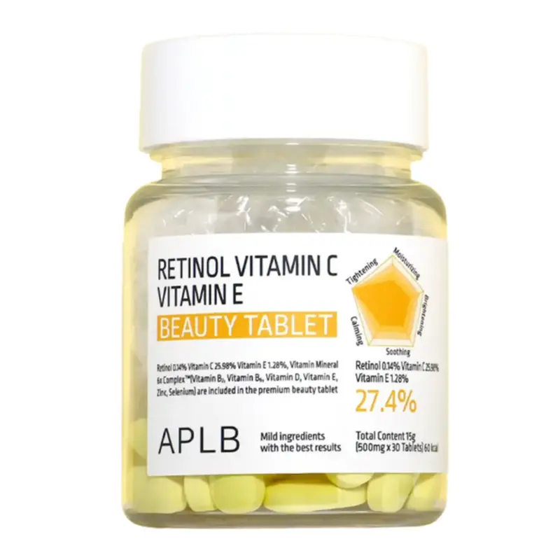 Retinol Vitamin C Vitamin E Beauty Tablet
