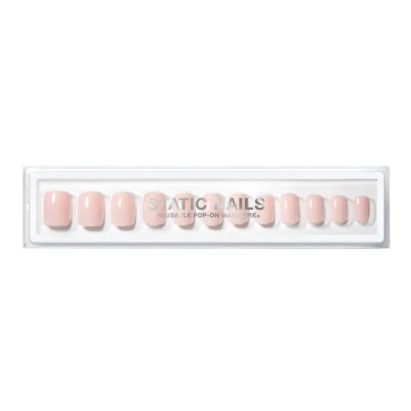 Reusable Pop-On Manicure Milky Pink Square