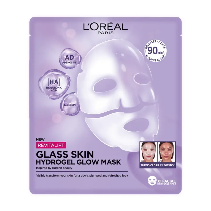 Revitalift Filler Glass Skin Hydrogel Glow Mask