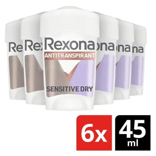 Rexona Women Maximum Protection Anti-transpirant Stick - Sensitive Dry - 6 x 45 ml - Voordeelverpakking