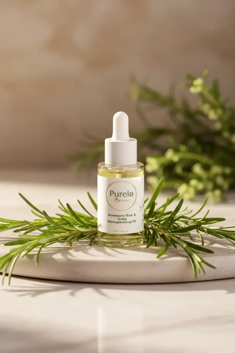Rosemary Hair & Scalp Strengthening Oil | Purelo Skincare