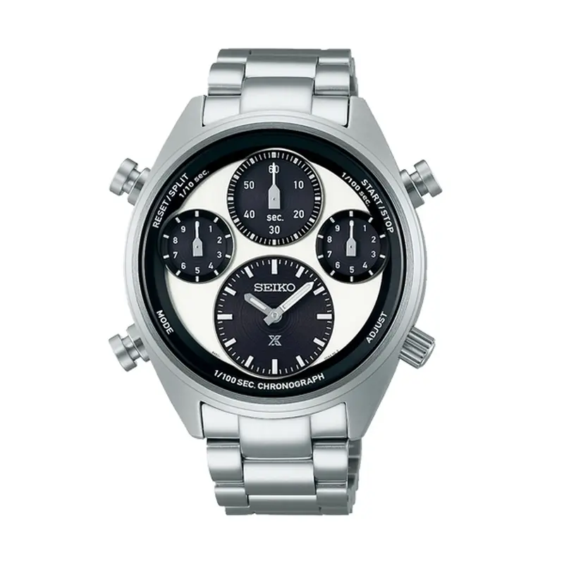 Seiko SFJ001P1 Herenhorloge - Solar Saffier Zwarte Wijzerplaat ø 42 mm