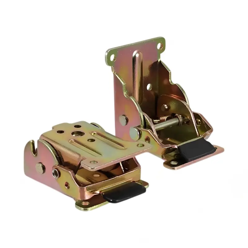 Selbstverriegelnde Klappscharniere 0–90° | Feder-Lock für sicheren Halt | Verzinktes Metall, robust & langlebig | 2 Stück (1+1)
