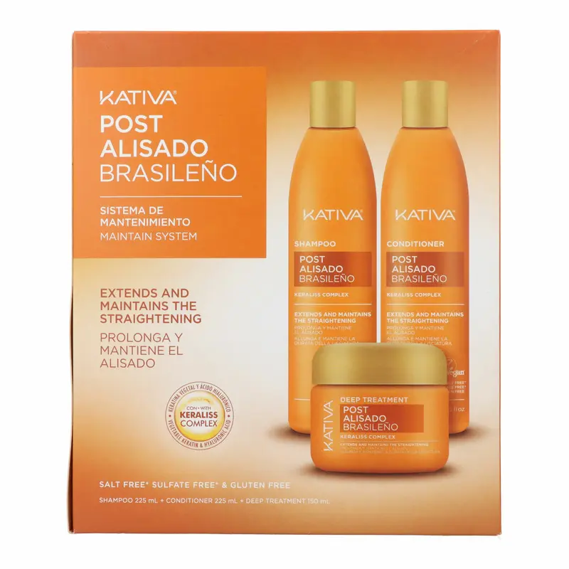 Shampoo en Conditioner Kativa KERATIN EXPRESS 3 Onderdelen