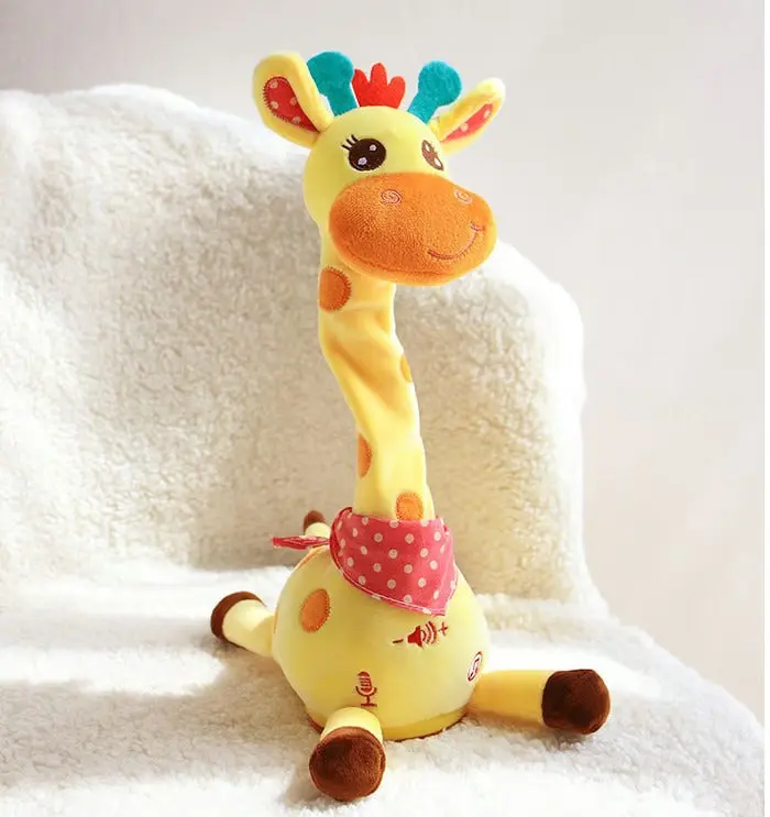 Singendes & tanzendes Giraffen-Plüschtier | Wiederholt Sprache & spielt 60 Kinderlieder | Kuschelig, interaktiv, ab Kleinkindalter