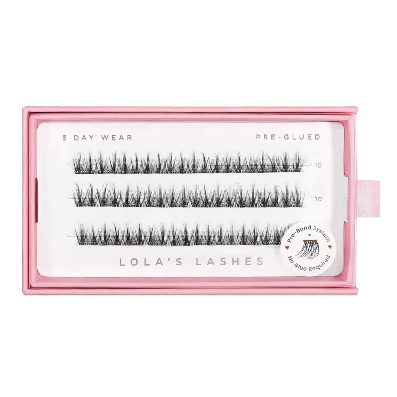 Soft Definition Single Length Pre-glued Lashes 10 mm Short