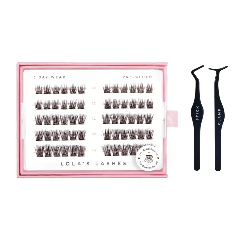 Soft Wisp Brown Pre Glued Lashes Set