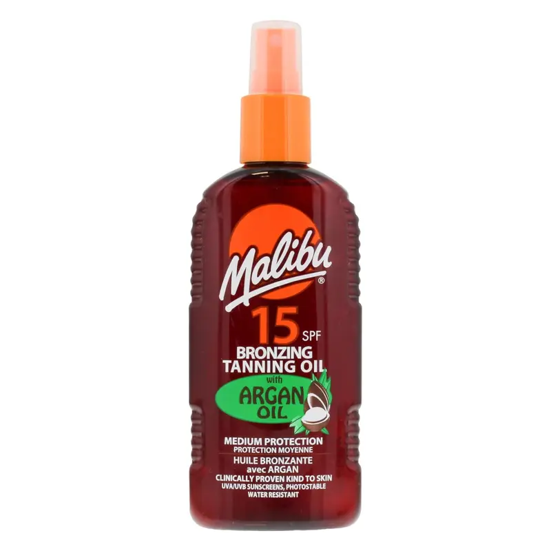 SPF 15 Bronzing Tanning Oil With Argan Oil 200 ml.
