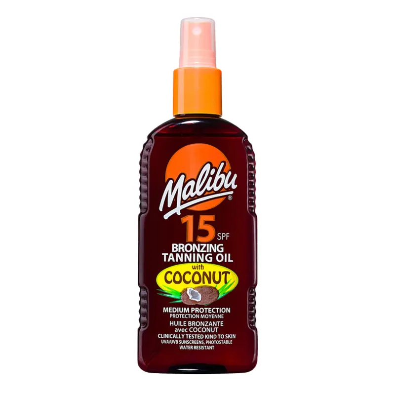 SPF 15 Bronzing Tanning Oil With Coconut 200 ml.