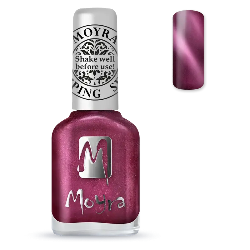 Stamping Nail Polish Cat Eye SP32 Magnetic Red