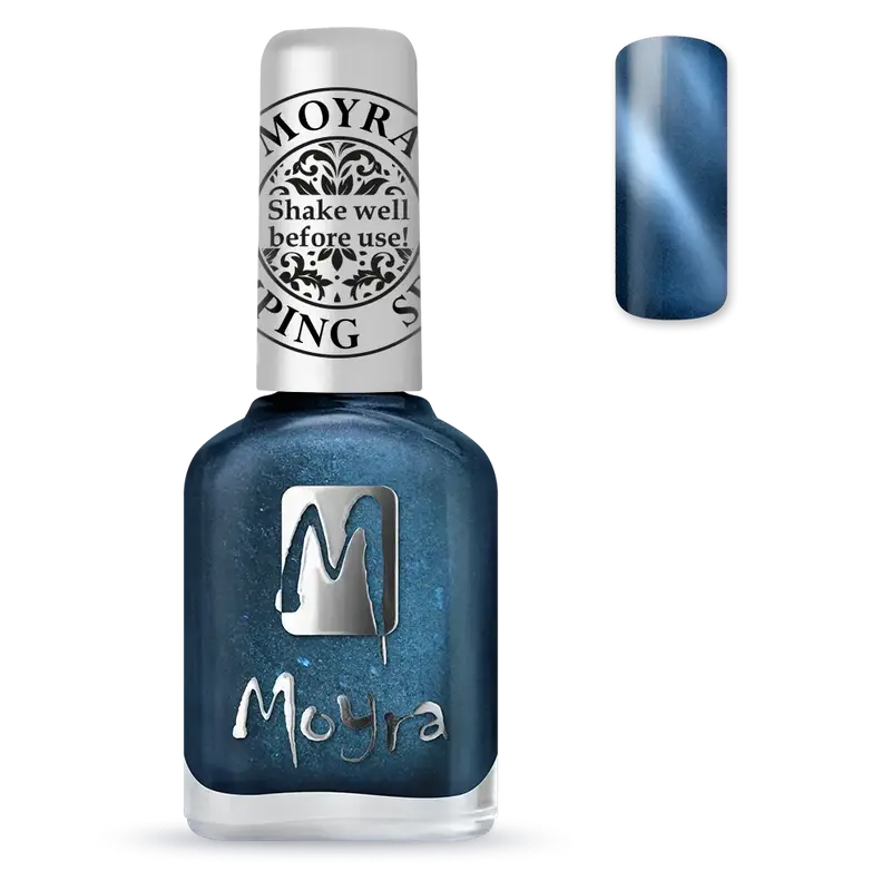 Stamping Nail Polish Cat Eye SP33 Magnetic Blue