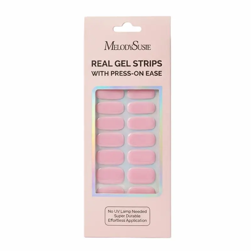Summer Collection Real Gel Nail Strips Mani & Pedi Set Baby Pink