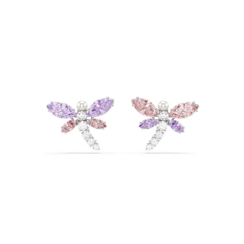 Swarovski 5737371 Dames Oorbellen Zilverkleurig Kristal Rhodium