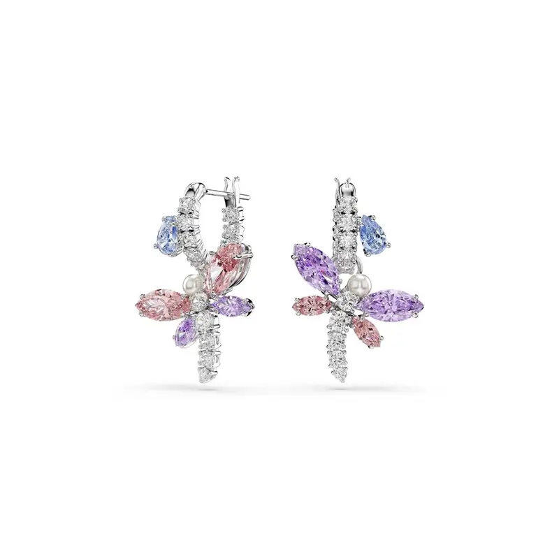 Swarovski 5749185 Dames Oorbellen Zilverkleurig Kristal