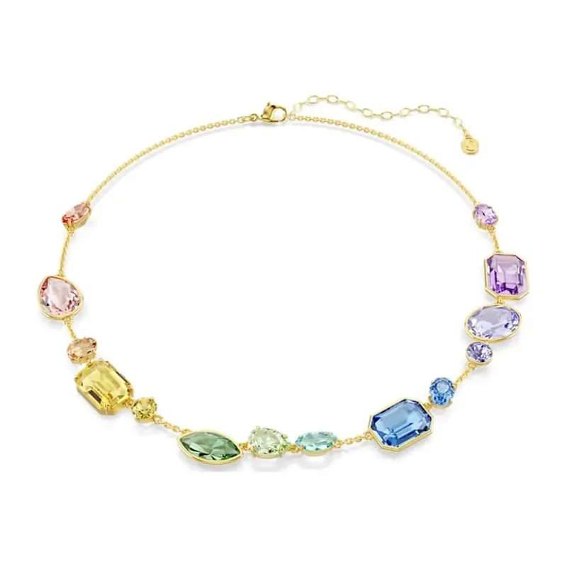 Swarovski Gema 5741584 Dames Ketting Goud Multicolor Kristal