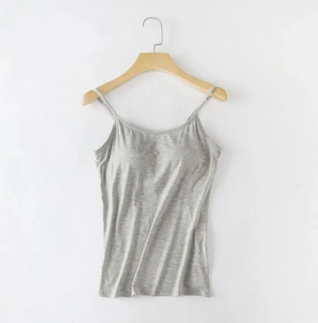 Tanktop mit integriertem BH für Damen | BH Top 2-in-1 mit Halt & Komfort | Verstellbare Träger | BH-Komfort Shirt