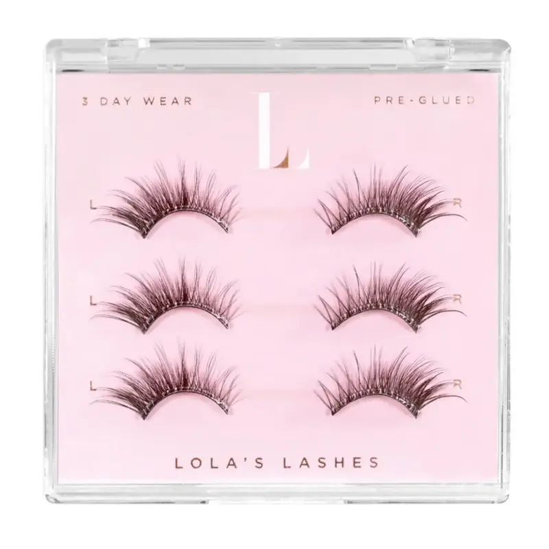 Tapered Flick Half Lashes Brown
