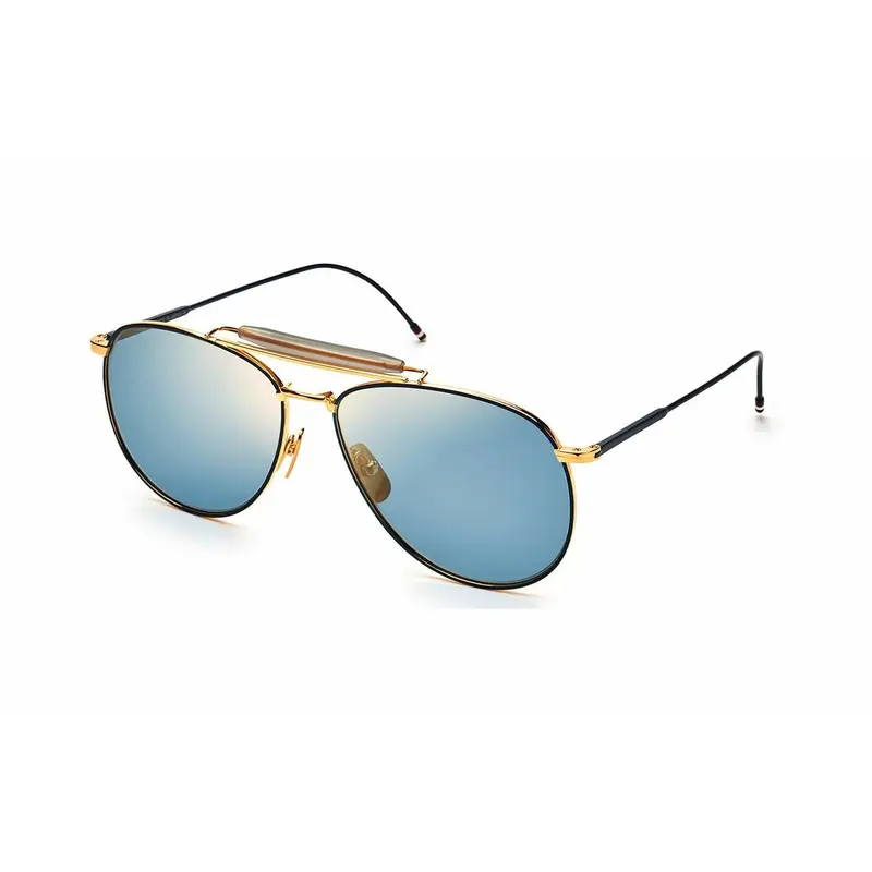 Thom Browne TB-015-LTD-NVY-62 Zonnebril Uniseks - Designer Titanium Ø 62 mm