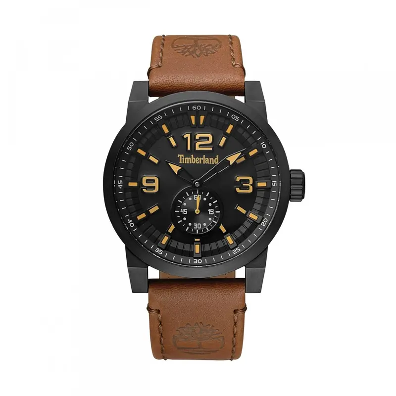 Timberland Duxbury TBL.15475JSB/02 Herenhorloge Zwart/Bruin Ø 46 mm